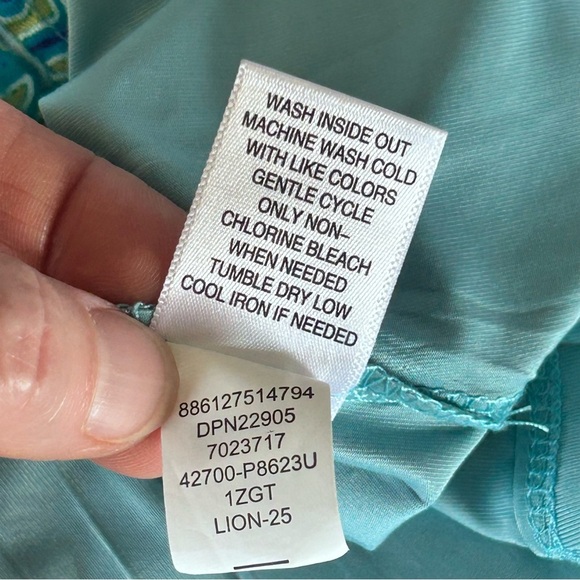 Y2K Green Paisley Butterfly Fairy Flutter Dress Sz P Small Beaded V-neck APT 9 - Picture 11 of 12